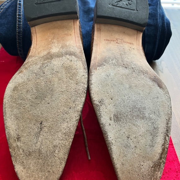 Stacy Adams Rodano Leather sole Lizard Cap Toe Oxford Shoes Tan 25527-240 main image 6